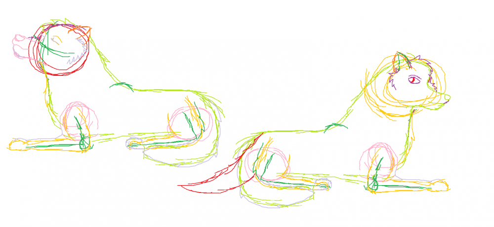 Sketch for some really abused chars D: