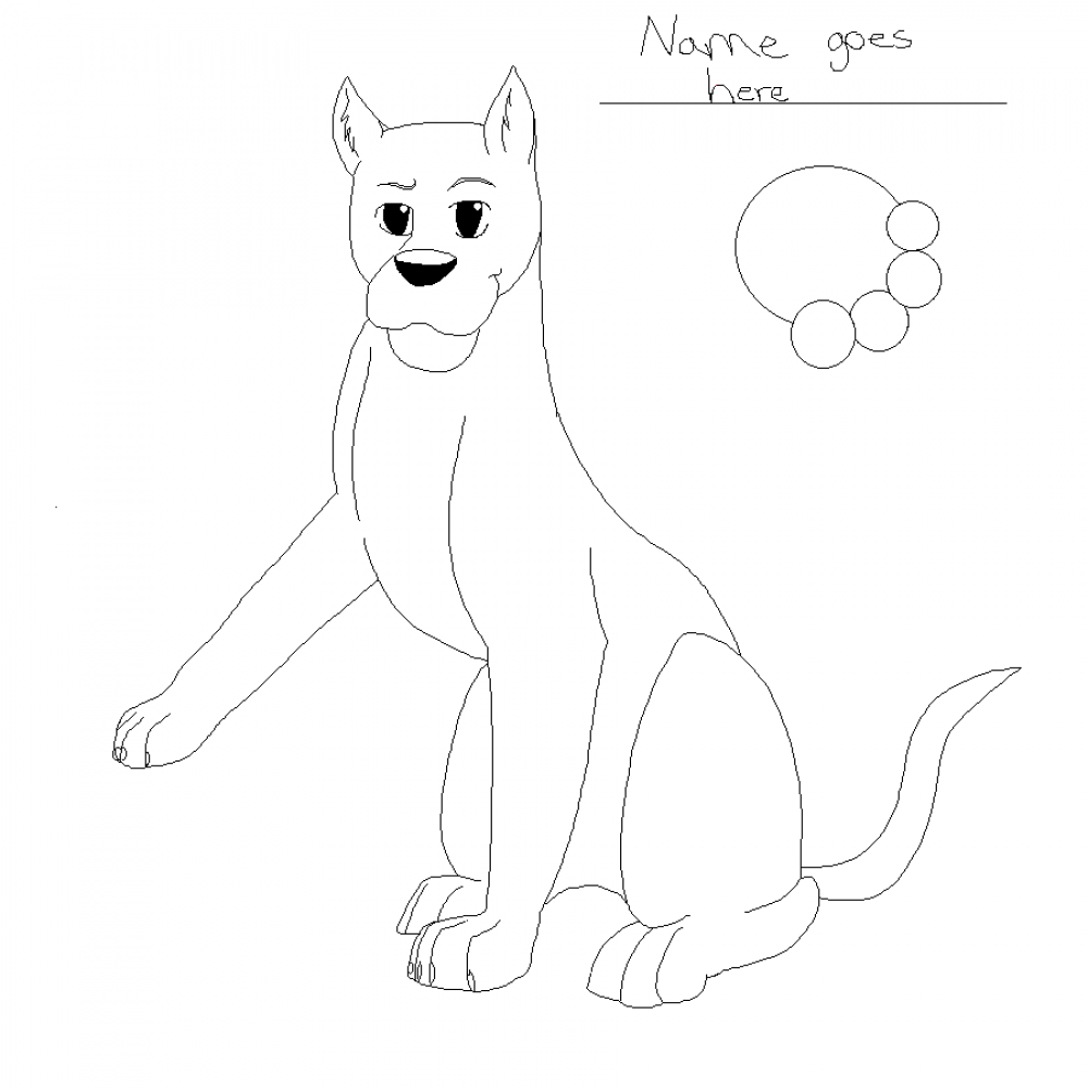 Dog Lineart