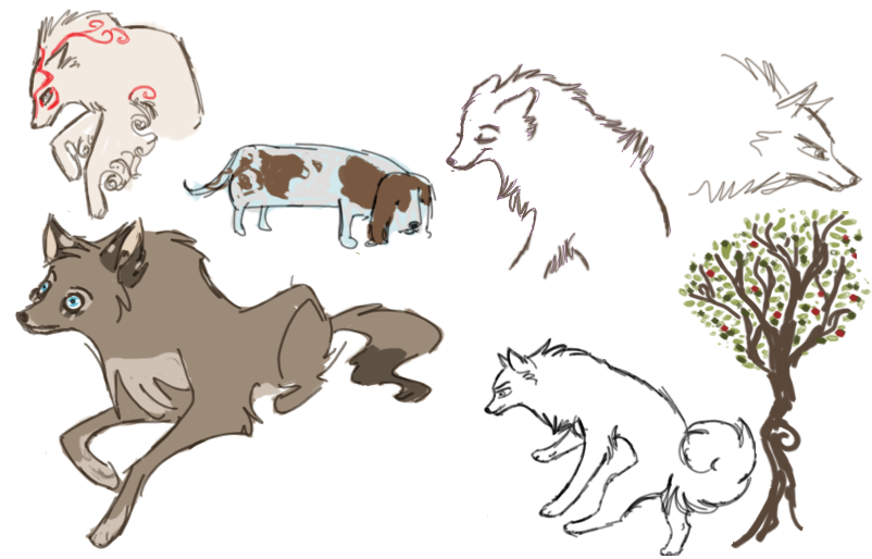 my first tablet drawings
