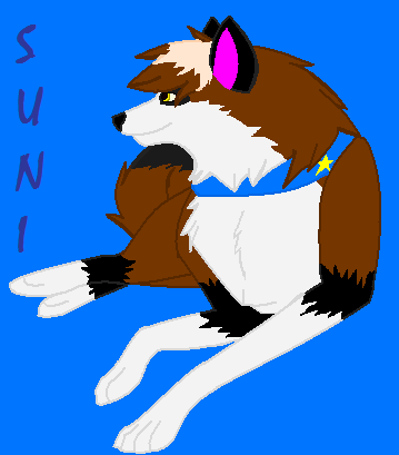 Saphire wolf- request-suni