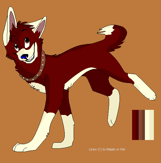 the red faced pup