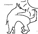 Free Husky Lineart