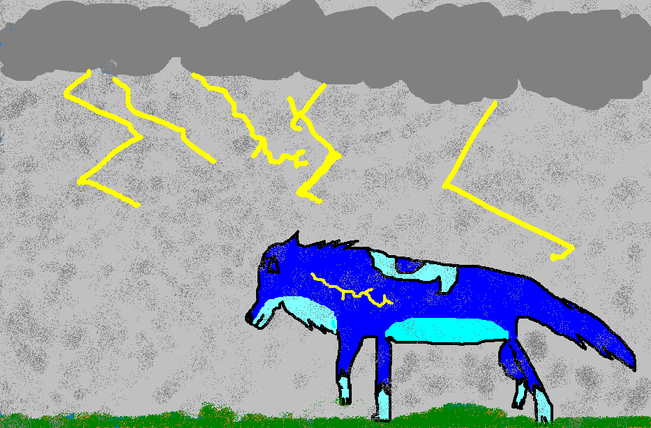 Lightning Bolt in the rain