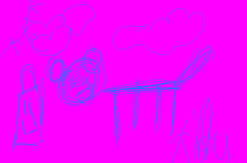 blue pink balto
