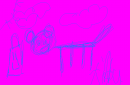 blue pink balto