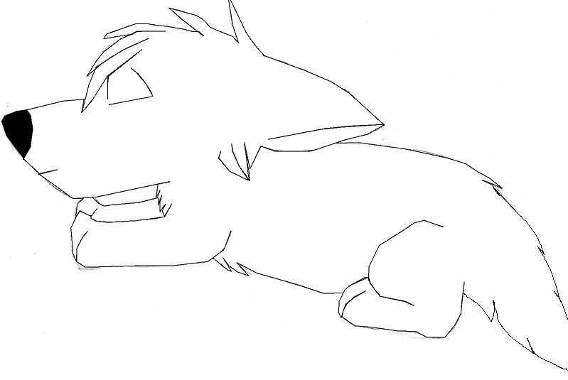 This is a sleeping lineart!