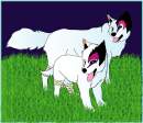 gift art for wolf lion - death wolf - pup and adul