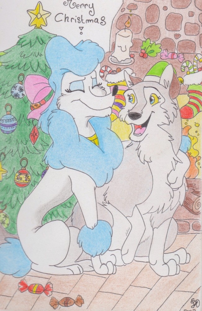 Aleu et Georgette attendent le père Noel
