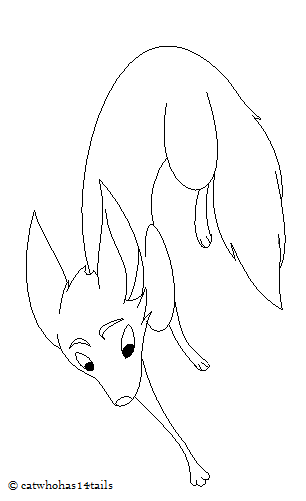 Fox lineart 01