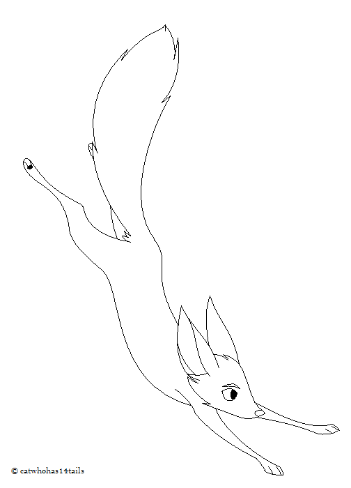 Fox lineart 02