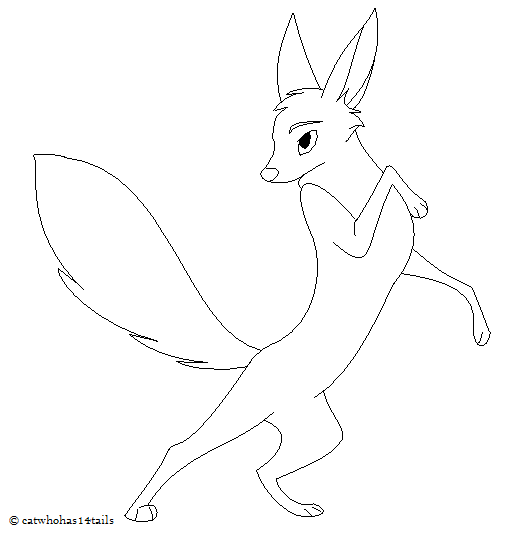 Fox lineart 03
