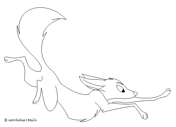 Fox lineart 04