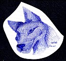 Inky wolf