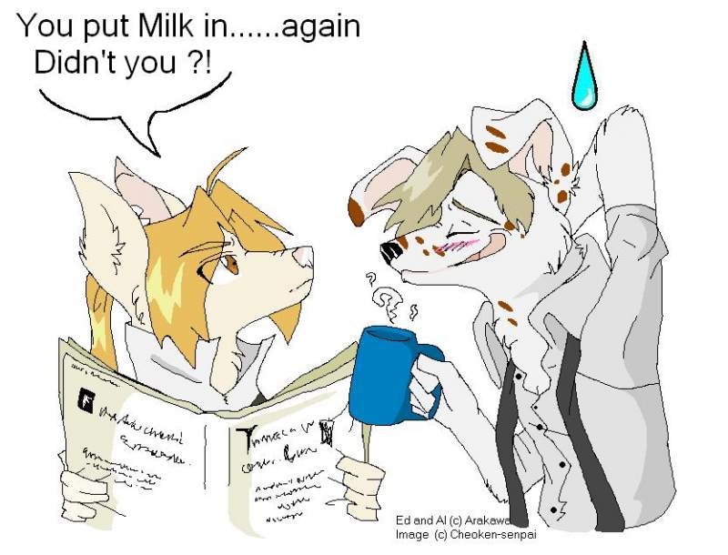 You put milk in ....