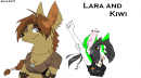 Lara and Kiwi