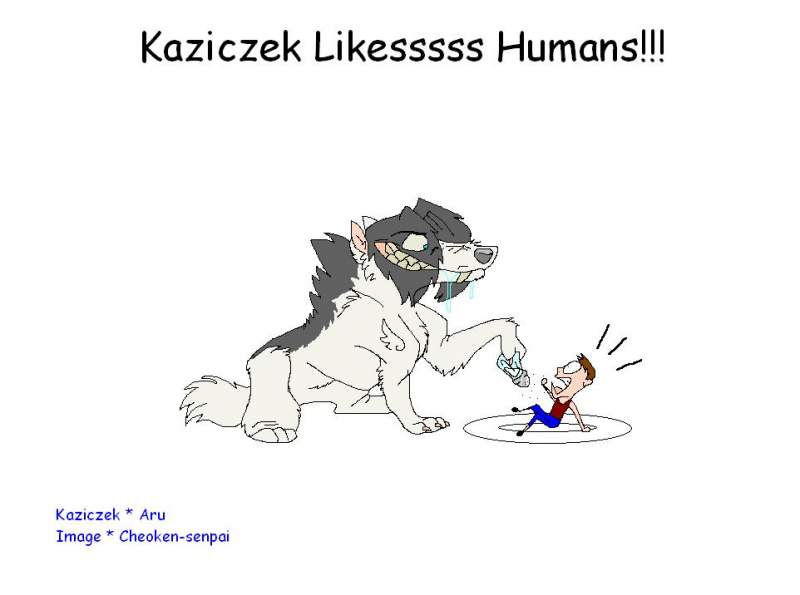 Kaziczek likesssss Humans !!
