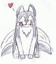 Dusty and a plushie