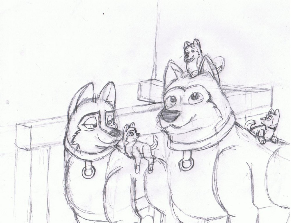Hanging with the pups (WIP)
