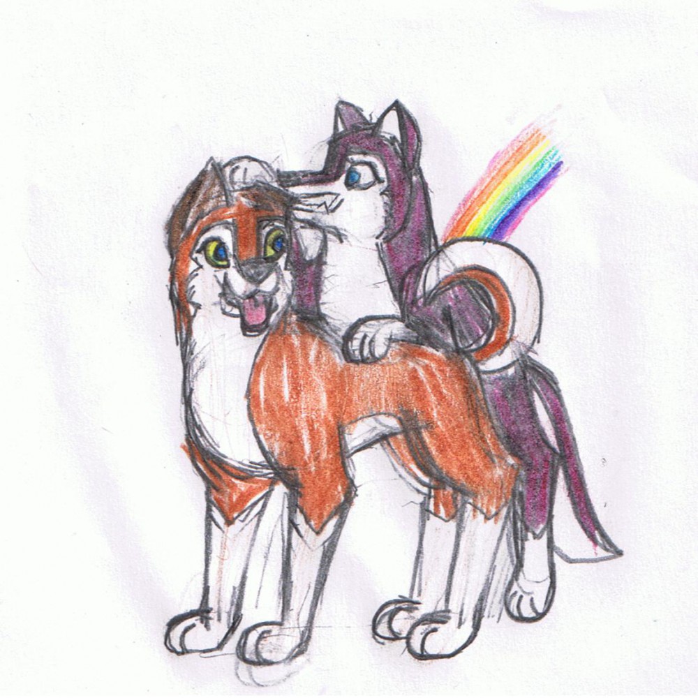Aleu and Dusty Playing