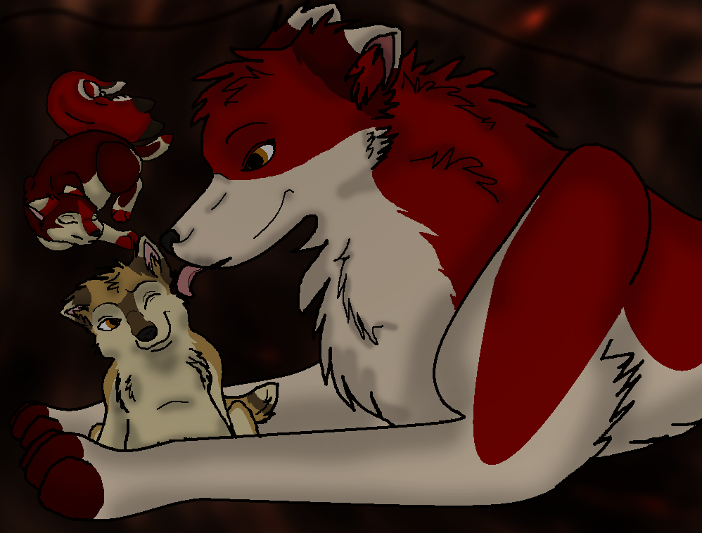 Nadia & her Pups