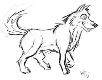 Random wolf pup