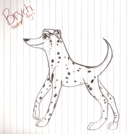 Rough drawing of Brych