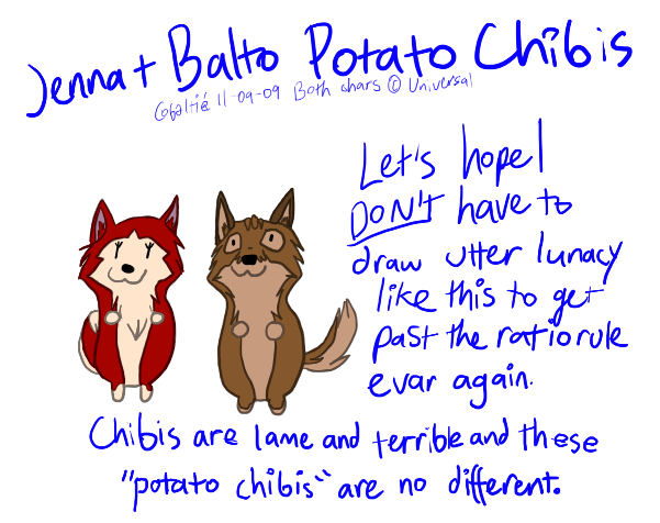 Potato Chibi Balto and Jenna (Herp Derp)