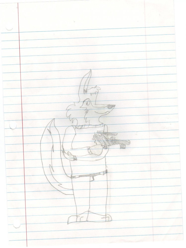 ewan with gun