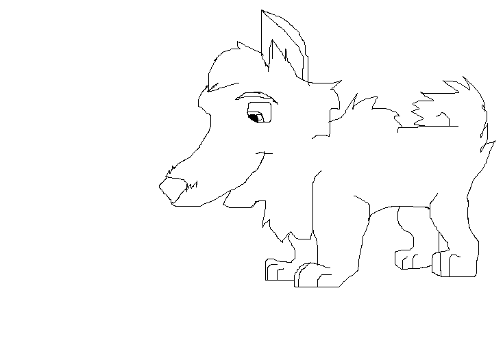 puppy line art
