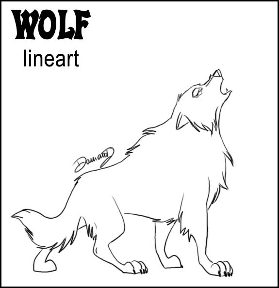 Wolf Lineart