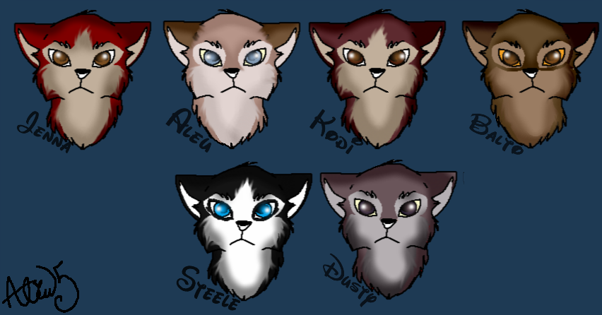 Balto Characters Drawling
