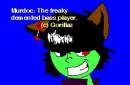 its murdoc as a huma/dog/wolf... thing!