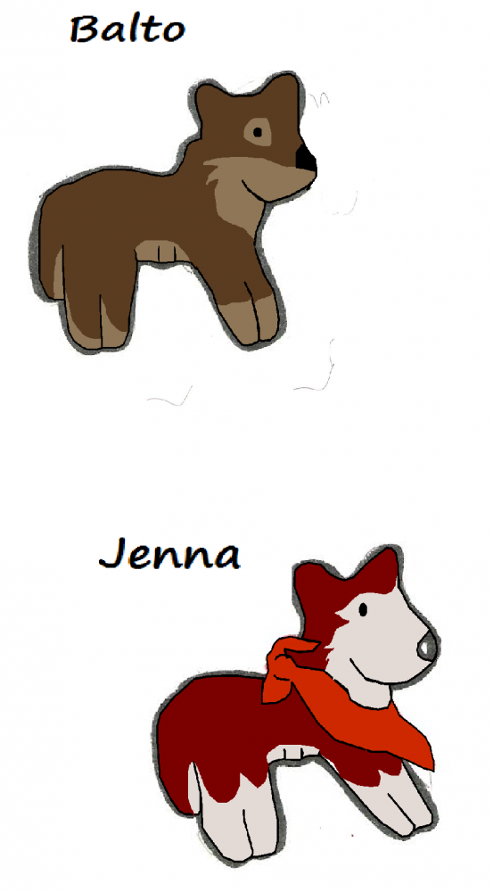 Balto- animal cracker style 8D