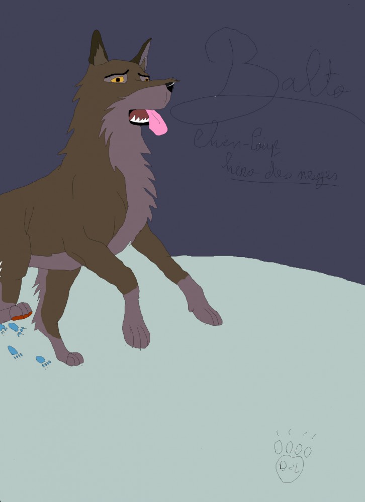 Balto, chien-loup héro des neiges.