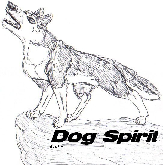 Wolf Howling Doodle