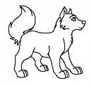 Puppy lineart