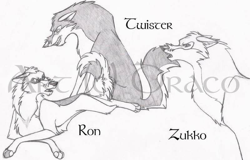 Twister, Ron, n' Zukko -Sketch Trade with Kepru-