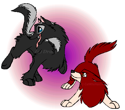 Achak and Kiona Pups/Chibis