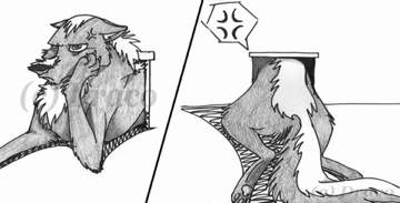 Big Wolf...Small Door (crap doodle)