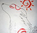 Part one of my Amaterasu drawing.