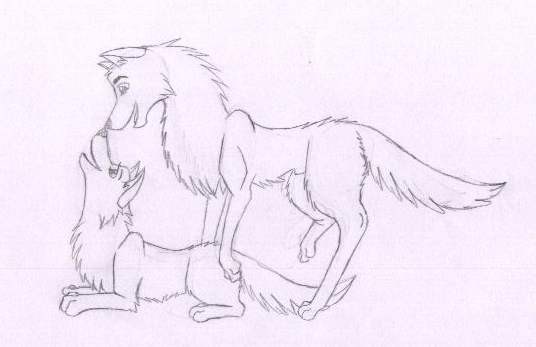 Couple line art hand-drawn