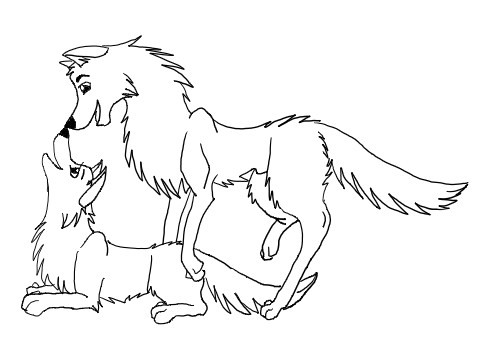 Couple lineart Digital