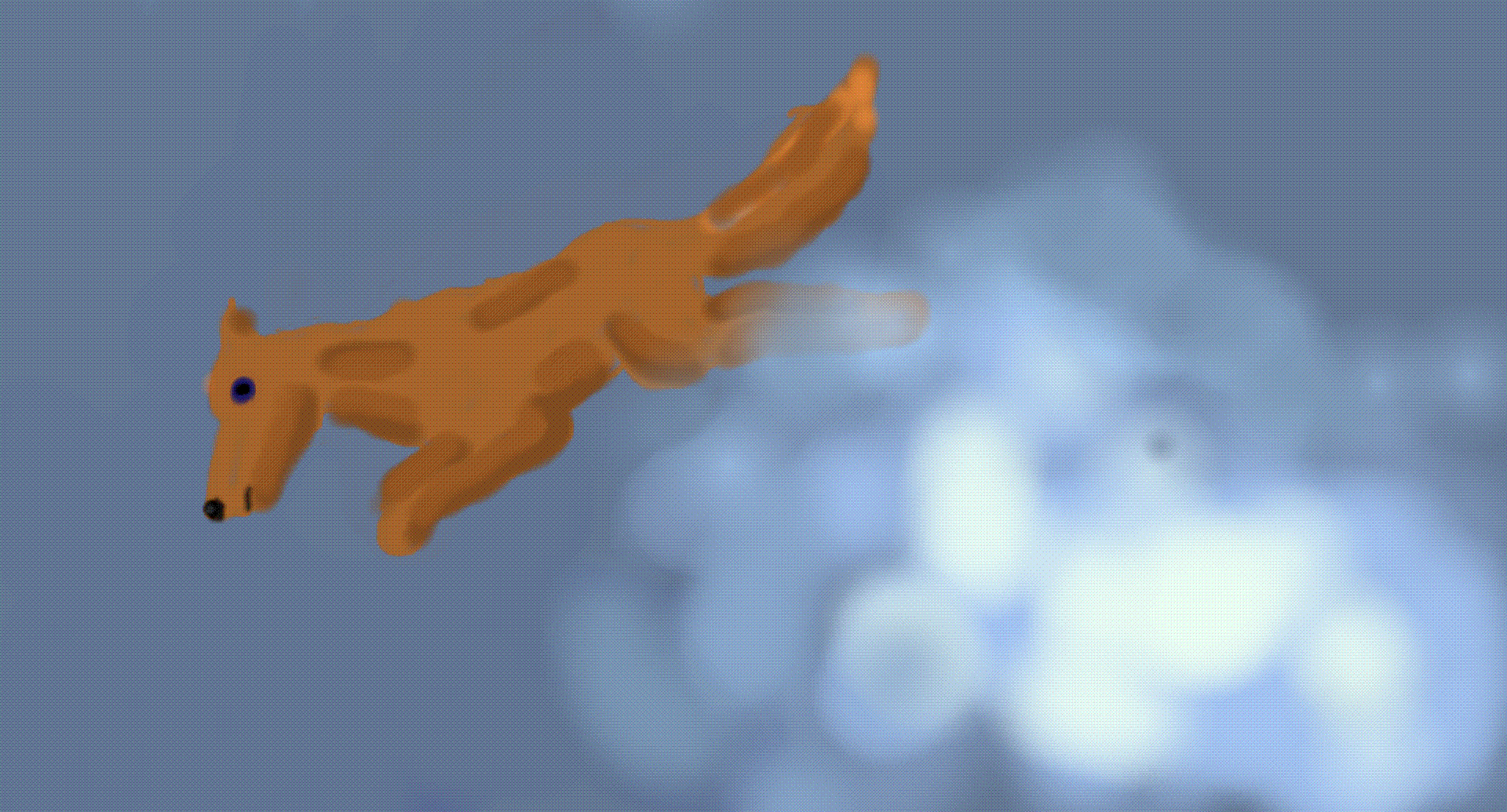 brown cloud wolf
