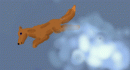 brown cloud wolf