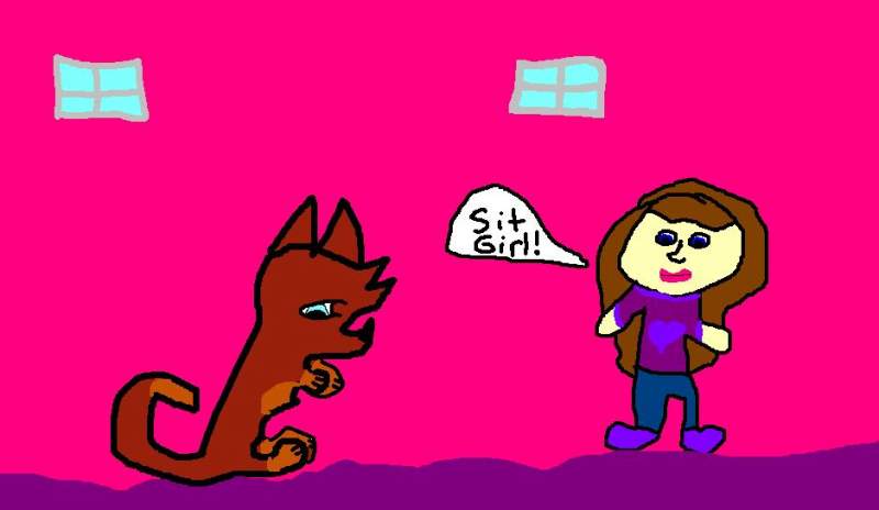 Chesnut and her owner