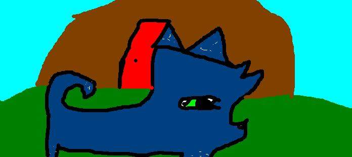 Blizzard by his home