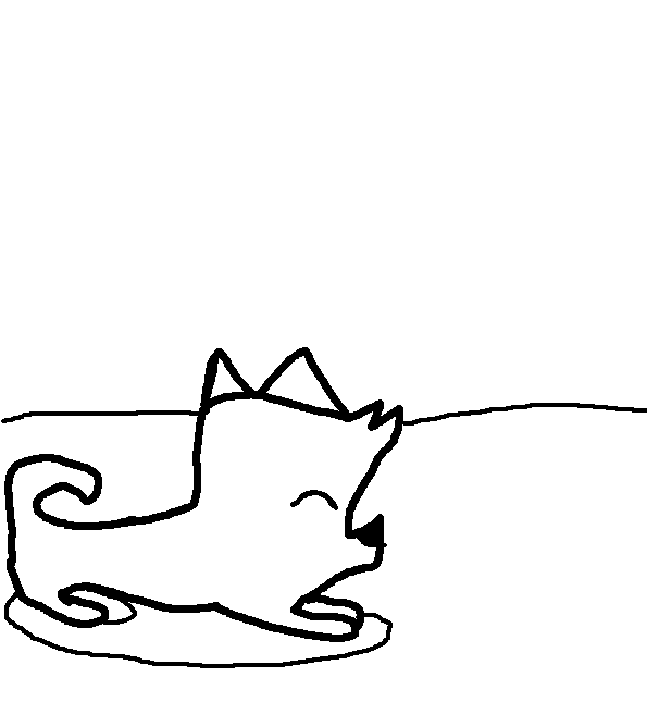 sleping pup lineart