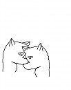 Pup and parent lineart :D