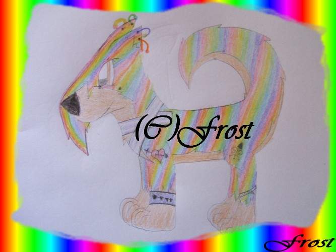 Frost with a bit of dye on