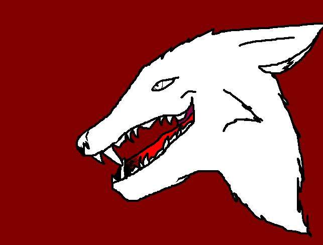 a demon line-art